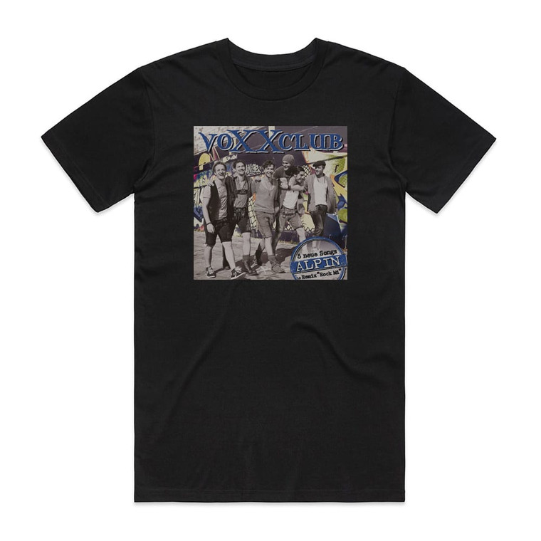 voXXclub Alpin Album Cover T-Shirt Black
