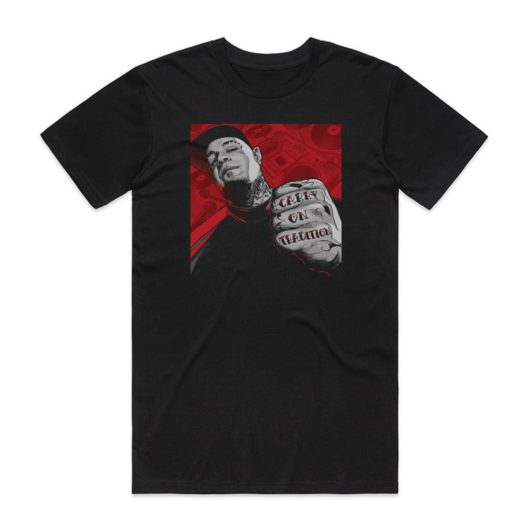 Vinnie Paz Carry On Tradition Album Cover T-Shirt Black