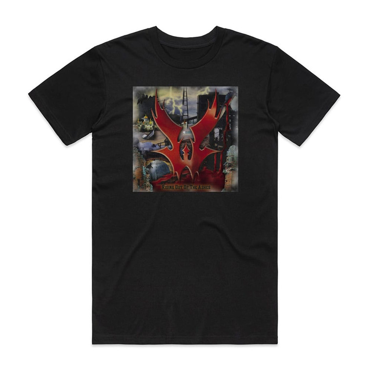 Warlord Rising Out Of The Ashes Album Cover T-Shirt Black