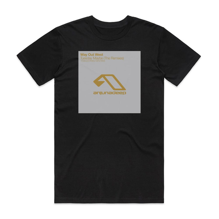 Way Out West Tuesday Maybe Remixed Album Cover T-Shirt Black