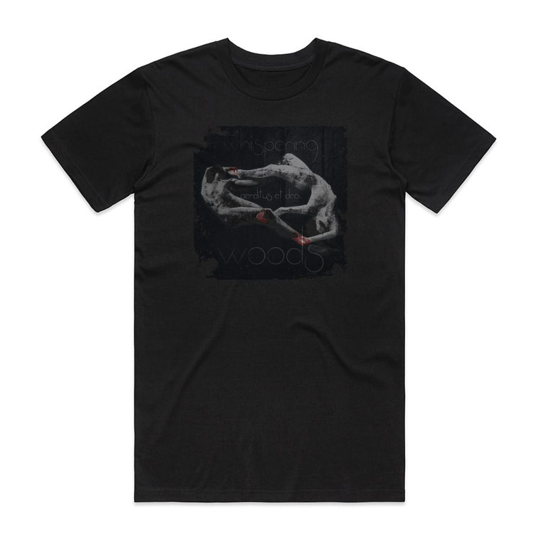 Whispering Woods Perditus Et Dea Album Cover T-Shirt Black