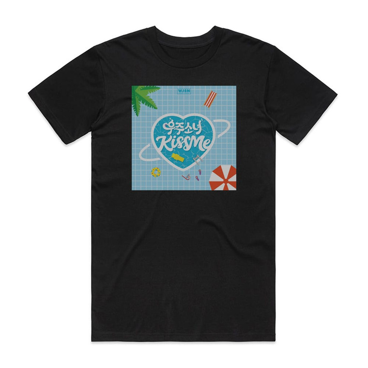 WJSN Kiss Me Album Cover T-Shirt Black