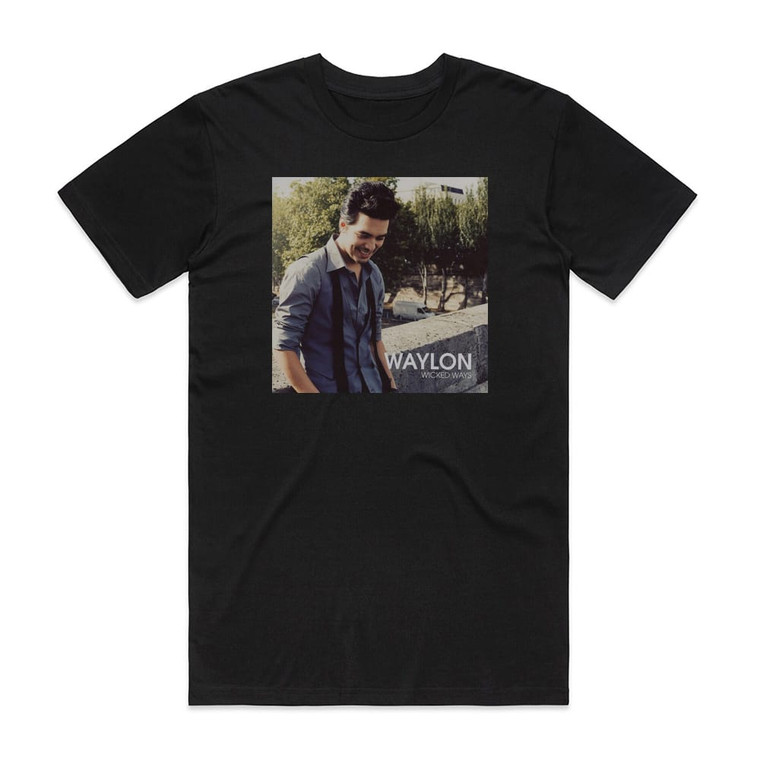 Waylon Wicked Ways Album Cover T-Shirt Black
