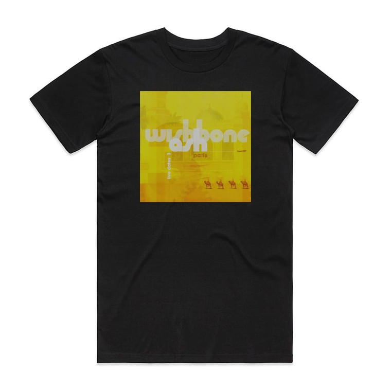Wishbone Ash Live Dates Iii Album Cover T-Shirt Black