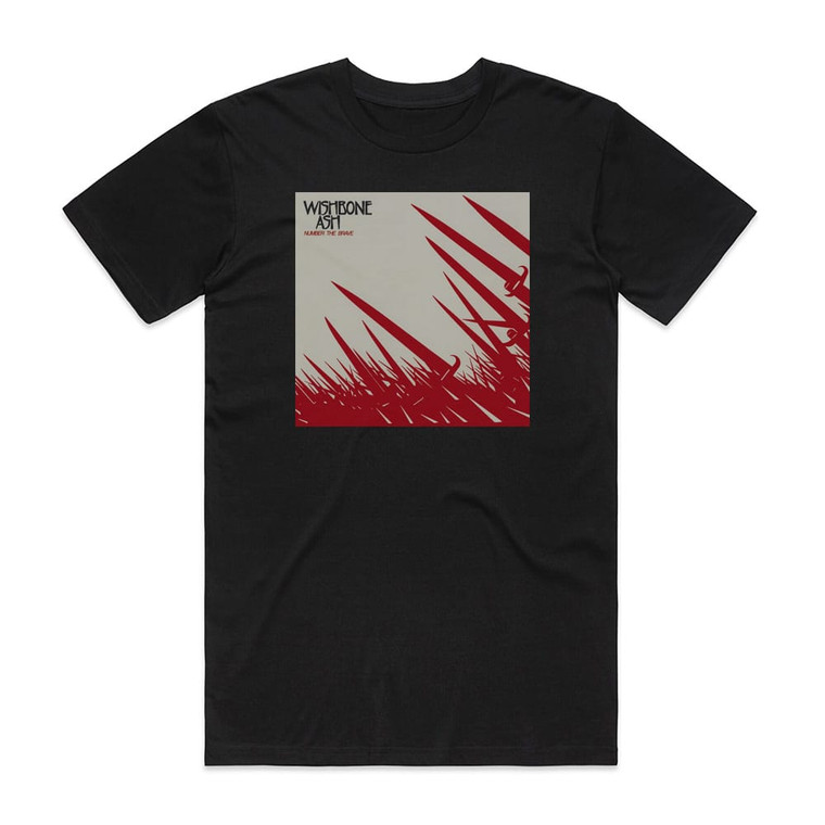 Wishbone Ash Number The Brave Album Cover T-Shirt Black