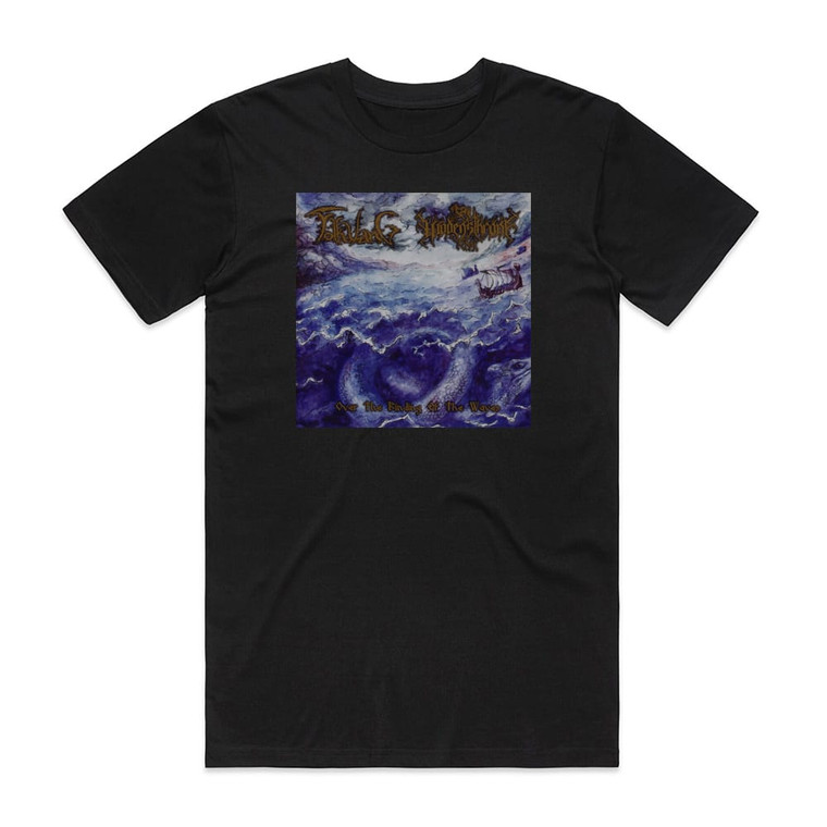 Wodensthrone Over The Binding Of The Waves Album Cover T-Shirt Black