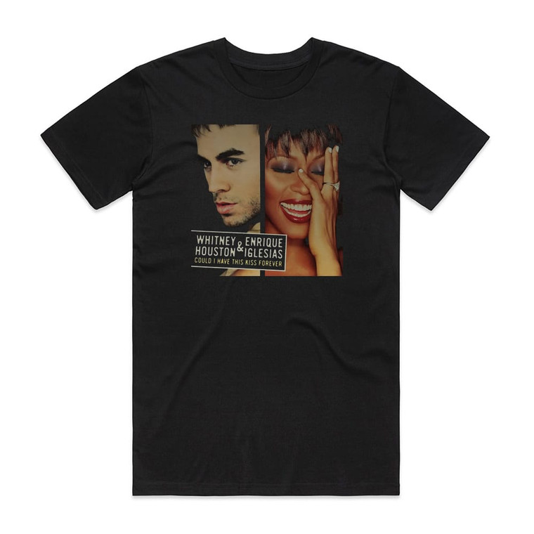 Whitney Houston Could I Have This Kiss Forever 1 Album Cover T-Shirt Black