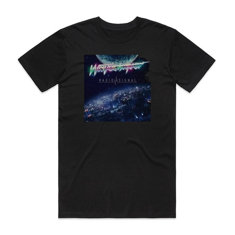 Waveshaper Radio Signal Album Cover T-Shirt Black