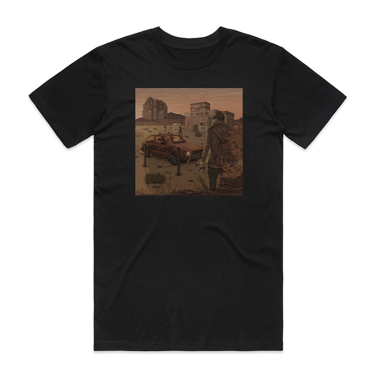 Waveshaper The Disk Hunter Album Cover T-Shirt Black