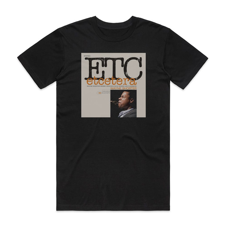 Wayne Shorter Etcetera 1 Album Cover T-Shirt Black