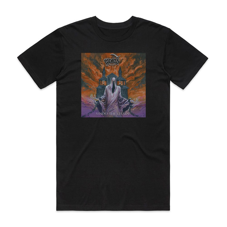 Wraith Undo The Chains Album Cover T-Shirt Black