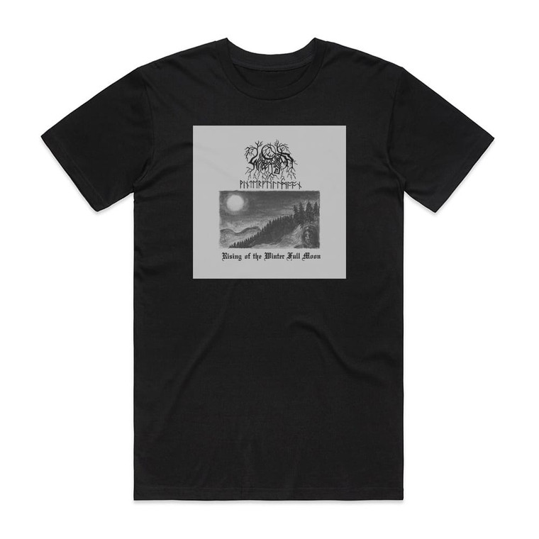 Winterfylleth Rising Of The Winter Full Moon Album Cover T-Shirt Black