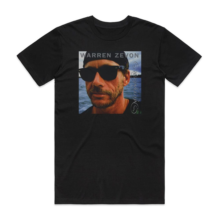 Warren Zevon Mutineer Album Cover T-Shirt Black