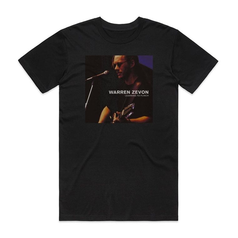 Warren Zevon Learning To Flinch Album Cover T-Shirt Black