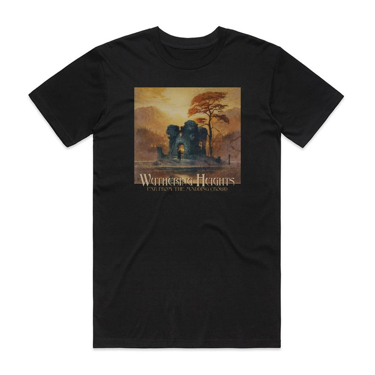 Wuthering Heights Far From The Madding Crowd Album Cover T-Shirt Black