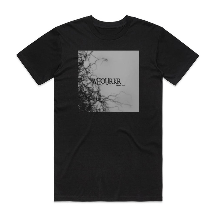Whourkr Concrete Album Cover T-Shirt Black