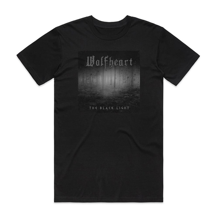 Wolfheart The Black Light Album Cover T-Shirt Black