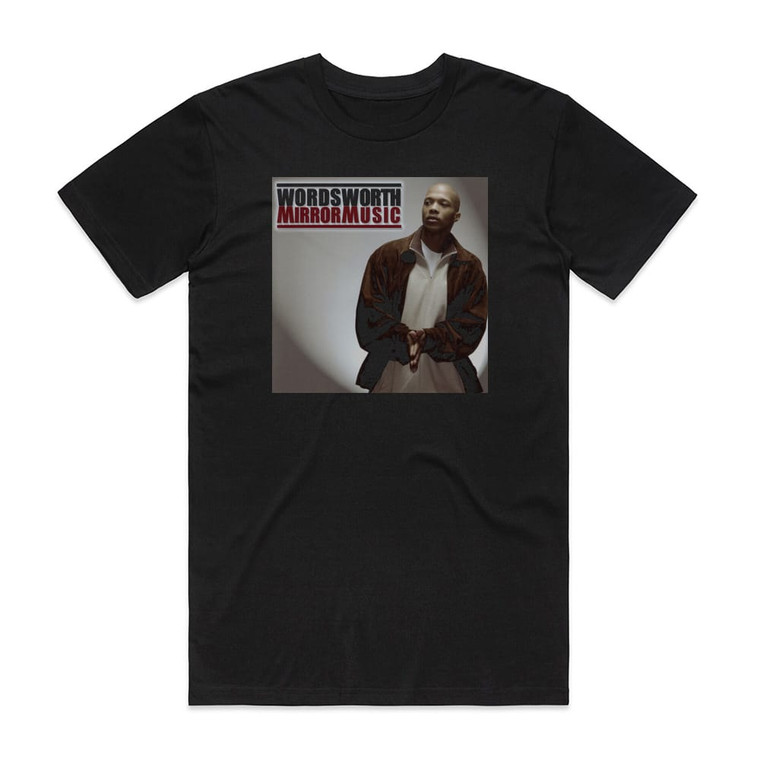 Wordsworth Mirror Music Album Cover T-Shirt Black