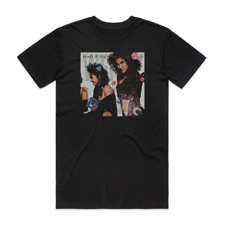 Wendy and Lisa Fruit At The Bottom Album Cover T-Shirt Black