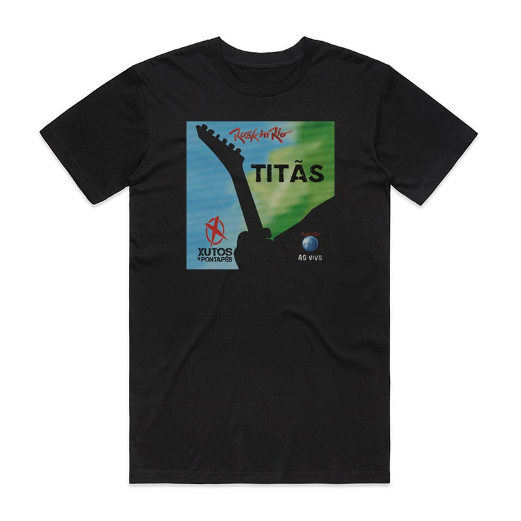 Xutos and Pontapes Rock In Rio Ao Vivo Album Cover T-Shirt Black
