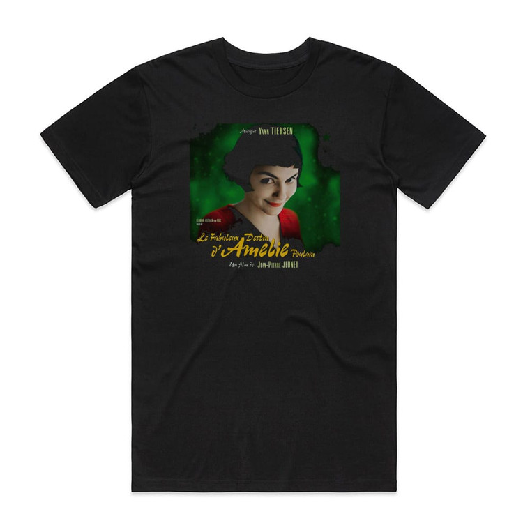 Yann Tiersen Le Fabuleux Destin Damlie Poulain Album Cover T-Shirt Black