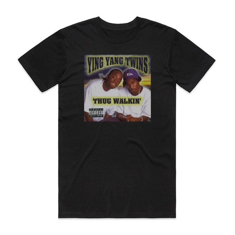 Ying Yang Twins Thug Walkin Album Cover T-Shirt Black