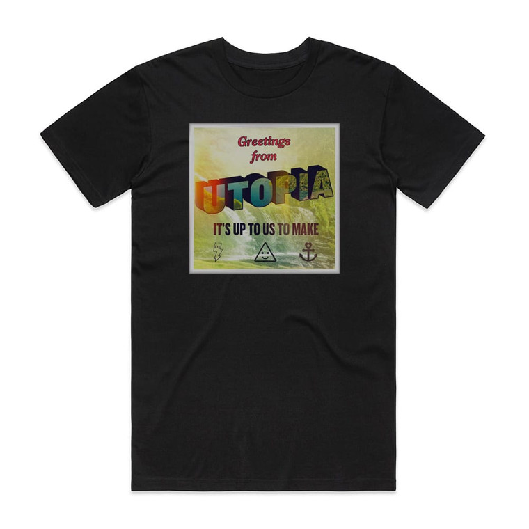 YACHT Utopia Remixes Album Cover T-Shirt Black