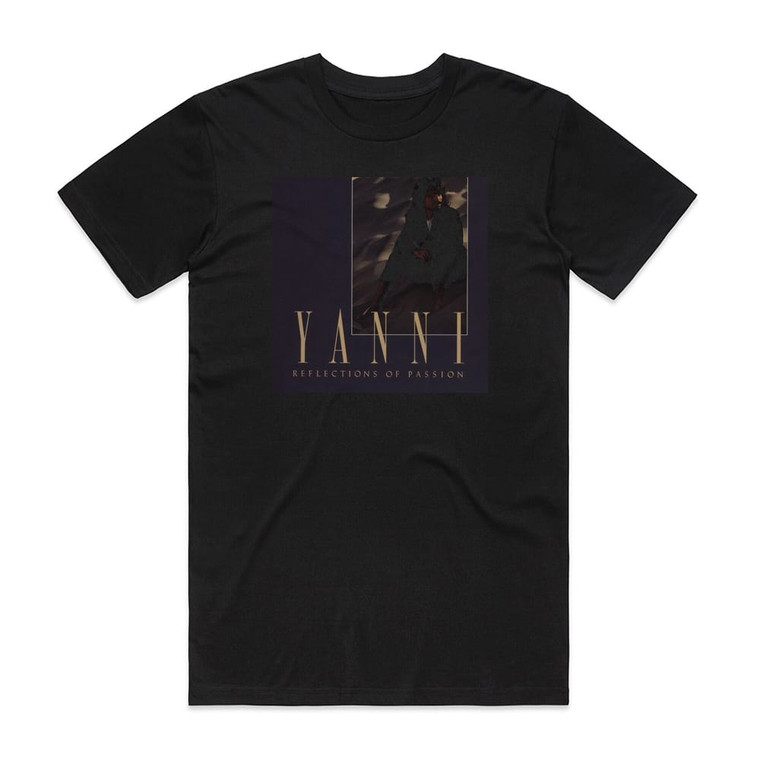 Yanni Reflections Of Passion Album Cover T-Shirt Black