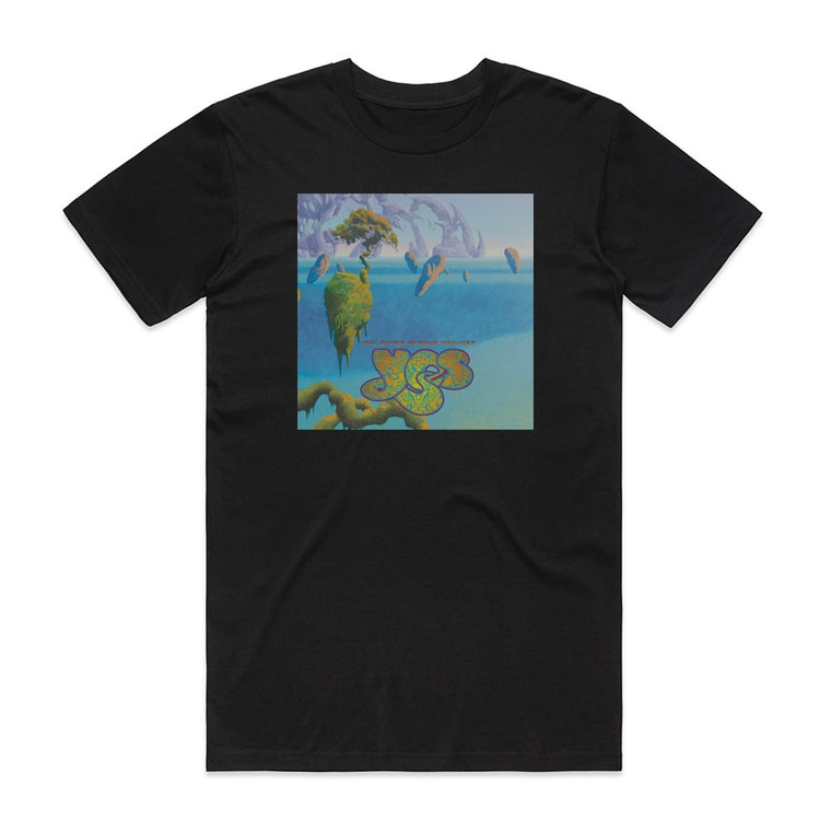 Yes The Studio Albums 19691987 Album Cover T-Shirt Black