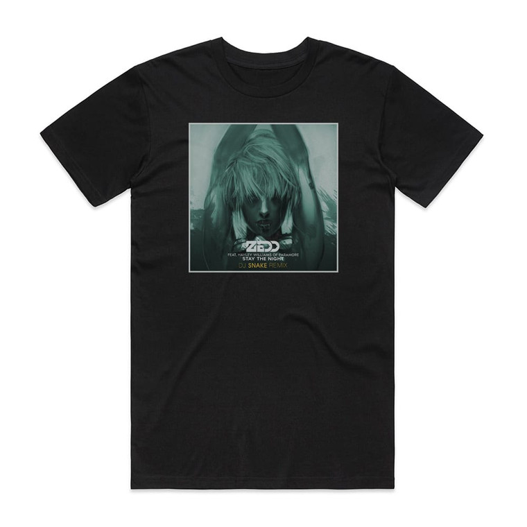 Zedd Stay The Night Remixes Album Cover T-Shirt Black