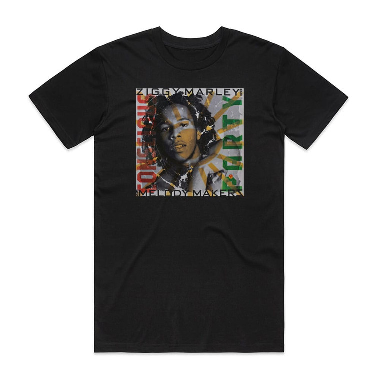 Ziggy Marley and The Melody Makers Conscious Party Album Cover T-Shirt Black