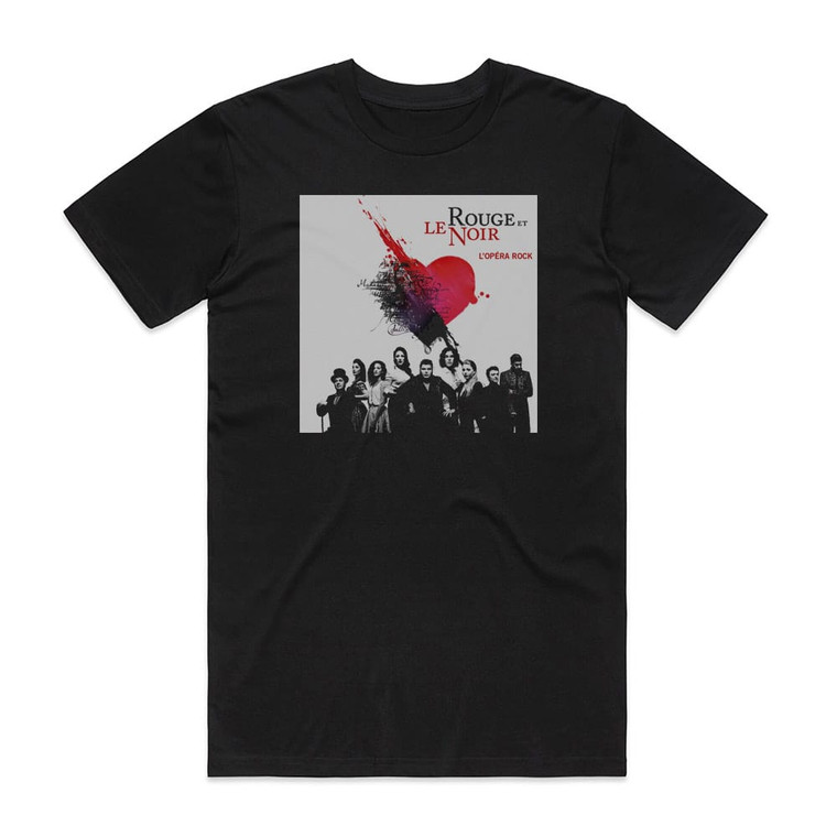 Zazie Le Rouge Et Le Noir Lopra Rock Album Cover T-Shirt Black