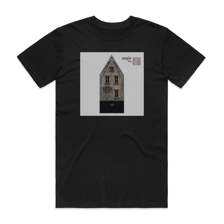 Zazie Za7Ie 1449 7 Album Cover T-Shirt Black
