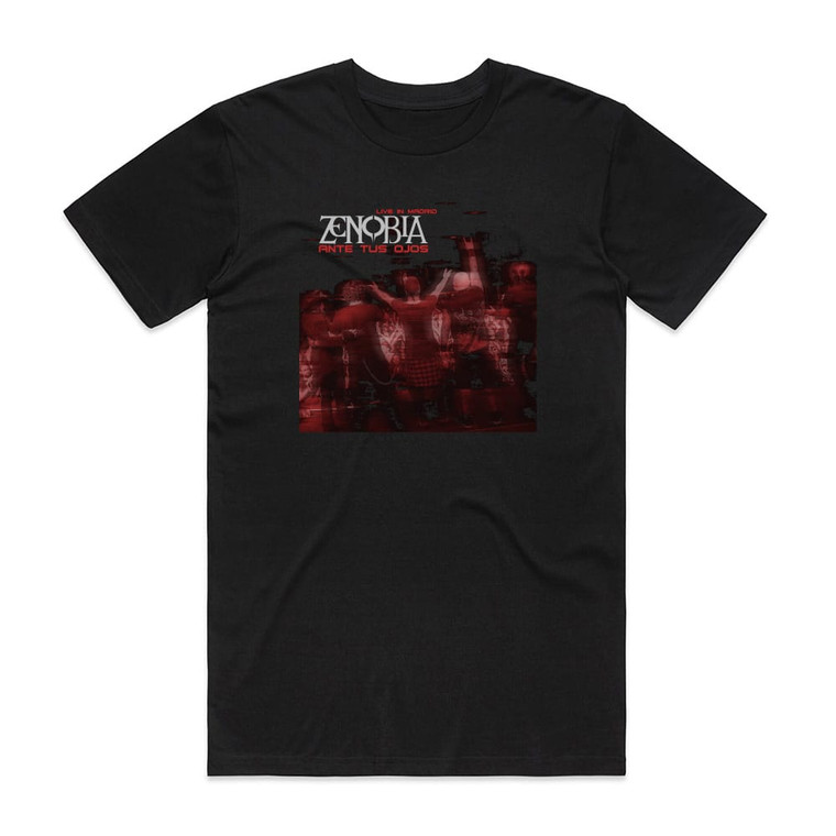 Zenobia Ante Tus Ojos Live In Madrid Album Cover T-Shirt Black