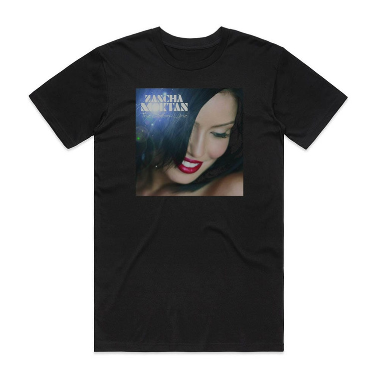 Zascha Moktan The Bottom Line Album Cover T-Shirt Black