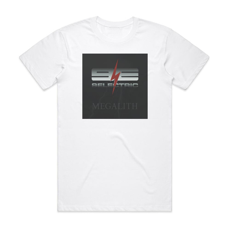 9Electric Megalith Album Cover T-Shirt White 9Electric Megalith Album Cover T-Shirt White
