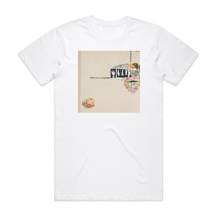 4LYN Take It As A Compliment Album Cover T-Shirt White