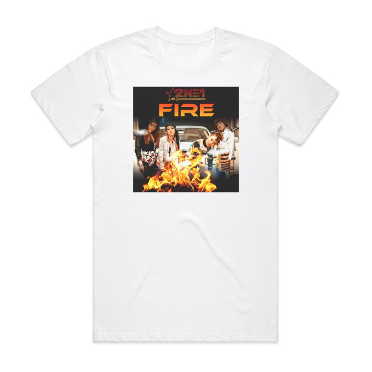 2NE1 Fire 2 Album Cover T-Shirt White