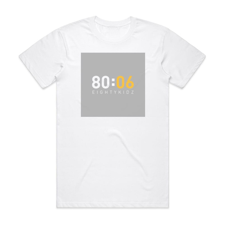 80kidz 8006 Album Cover T-Shirt White 80kidz 8006 Album Cover T-Shirt White