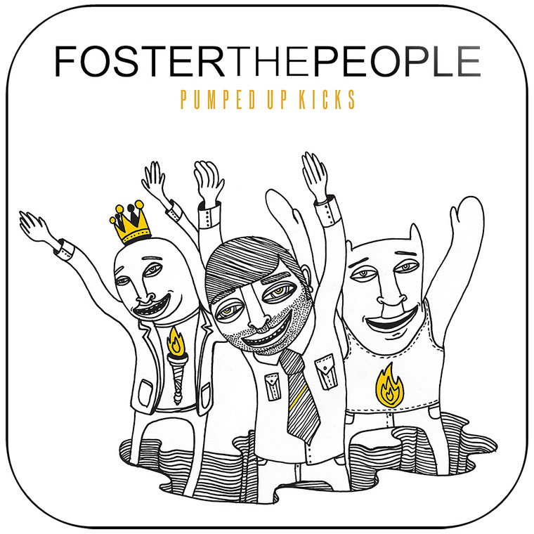 Foster the People Pumped Up Kicks Album Cover Sticker