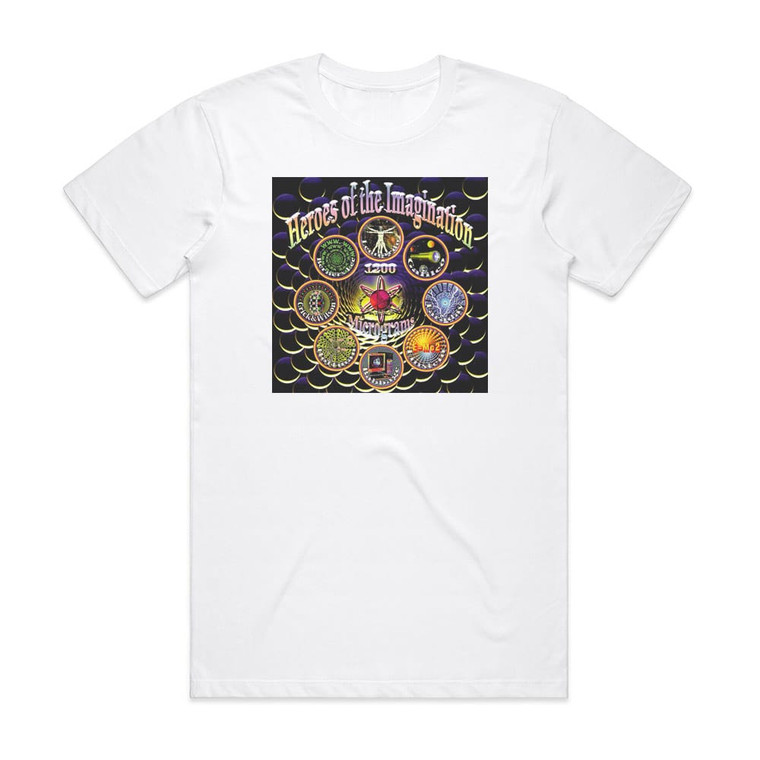 1200 Micrograms Heroes Of The Imagination Album Cover T-Shirt White