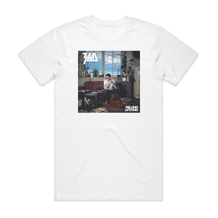 360 Falling Flying Album Cover T-Shirt White