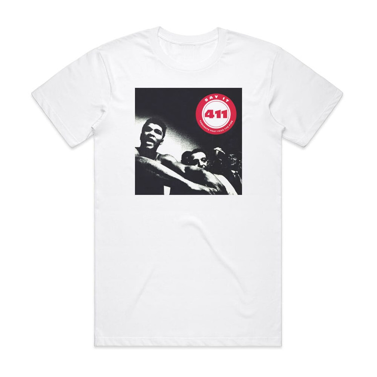 411 Thoughts That Feed The Fire Album Cover T-Shirt White
