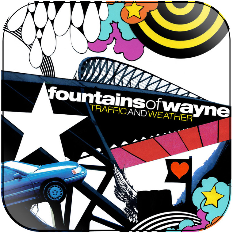 Fountains of Wayne Traffic And Weather Album Cover Sticker