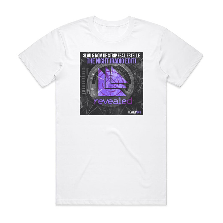 3LAU The Night Album Cover T-Shirt White