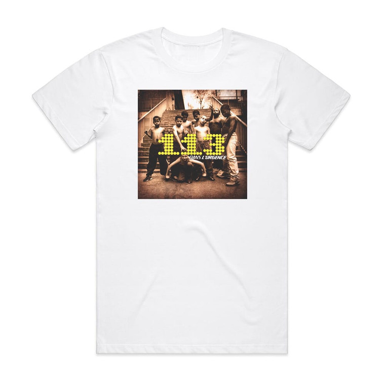 113 Dans Lurgence Album Cover T-Shirt White