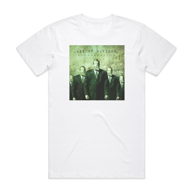 Age of Silence Acceleration Album Cover T-Shirt White
