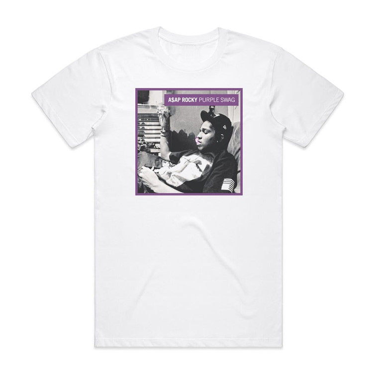 ASAP Rocky Purple Swag Album Cover T-Shirt White
