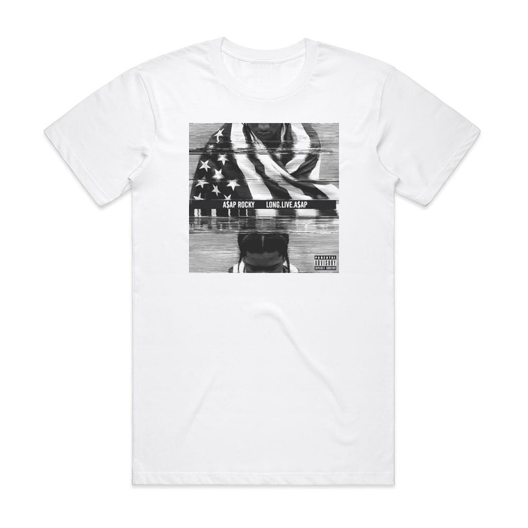 ASAP Rocky Longliveaap 4 Album Cover T-Shirt White