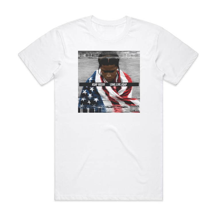 ASAP Rocky Longliveaap 2 Album Cover T-Shirt White ASAP Rocky Longliveaap 2 Album Cover T-Shirt White